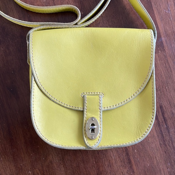 Fossil Austin Small Flap Crossbody Bag in Citrus Yellow - Picture 3 of 13